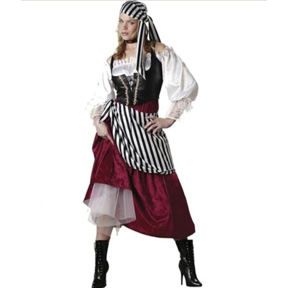 Women's InCharacter Pirate Costume Gasparilla Cosplay Disney Cruise Halloween - Picture 9 of 16